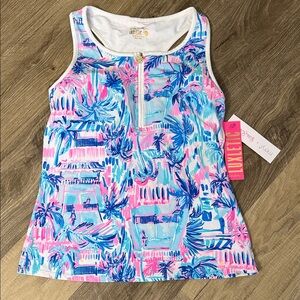 Lilly Pulitzer Pink and Blue Tank Top